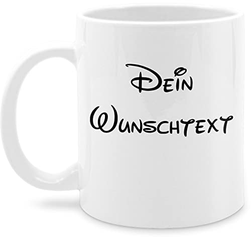 Tasse Tassen 325ml - Aufdruck selbst gestalten - Wunschtext I Geschenk mit eigenem Text personalisiert - 325 ml - Weiß - mug with name paartassen personalisierte custom glühweintassen