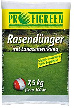 Rasendünger mit Langzeitwirkung 7,5 kg Sack Dünger mit optimaler Nährstoffversorgung für Rasen, Grünstreifen, Garten, NPK- Dünger mineralisch organisch Langzeitdünger