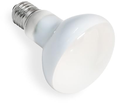 SCNNC Reptilien Wärmelampe Basking Spot 75W E27 R80 AC 220V, UVA Tageslicht Wärmelampe Terrarium Dimmbar, E27 Heizlampe für Schildkröte, Eidechsen, Vogelspinne, Schlange, Chamäleon, 1 Stück