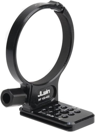 Hersmay 75mm Metall Stativschelle für Canon RF100-400 F/5.6-8 is USM Objektiv, mit 1/4 & 3/8 Schraub-Halterung Schnellwechselplatte für Acra-Swiss-Stativ