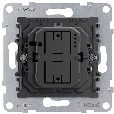LEGRAND, Seano 765041 - Interruptor de intensidad táctil universal sin neutro, sección de fase con detección automática de carga, terminales de tornillo, 3-125 W