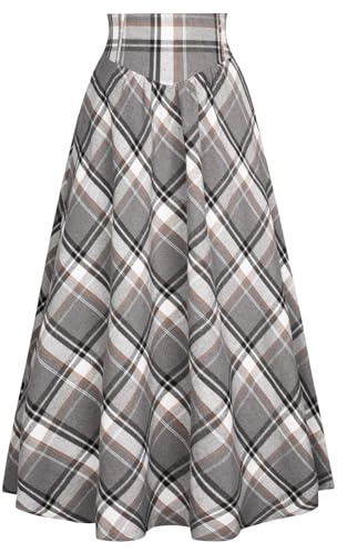 SCARLET DARKNESS Damen Viktorianischer Trachtenrock Hohe Taille Lacing Mittelalter Maxi Rock