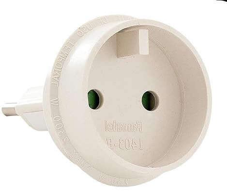 Adaptador Europeo Universal con múltiples Salidas, Compacto y portátil, Ideal para Viajes y Dispositivos electrónicos en Diferentes países.