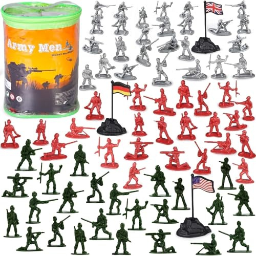 Boderam 300PCS Armee Männer Spielzeug für Jungen, Plastik Soldaten Armee Jungs Militär Soldat Kampf Spielset Kleine Action Figuren Spielzeug für Kinder Mädchen