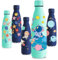 Vikastar Trinkflasche Edelstahl, 500ml, BPA-Frei Trinkflasche, 3D-Gedruckte Thermosflasche, Auslaufsicher Wasserflasche für Schule, Fahrrad, Camping, Fitness, Grüner Raumfahrer