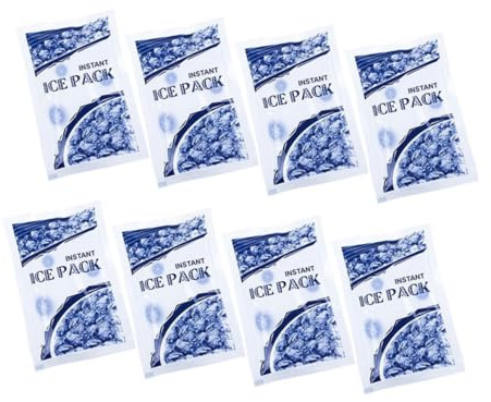 Anneome 8 Stück Teiliges Einweg Eisbeutel für Sofortkühlung Multifunktionale Kühlpacks für Drinnen und Draußen bei Verletzungen Unterwegs für Getränke