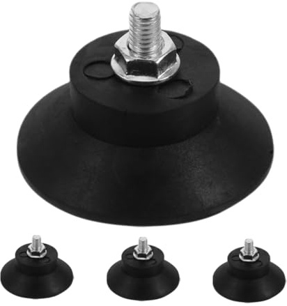 Operitacx 4pcs M8 Thread Rubber Anti-vibration Pads and Isolator Feet for Industrial Equipment, Shock Absorbing Vibration Dampers, Suitable for Air Compressors and Furniture