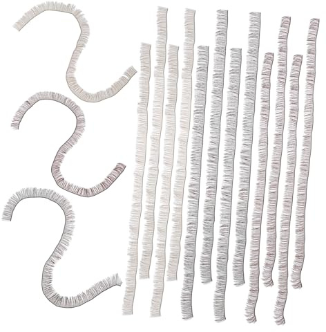 BAZEITFLOW 15pcs Doll False Eyelashes Set 0.8cm Strip Lashes for Toy Doll Diy Craft Supplies Black Brown Tea Color Decorative Eyelashes