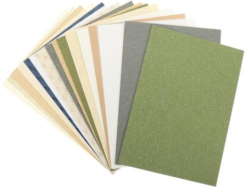 POPETPOP 23 Feuilles Papier Scrapbooking Vintage Papier Décoratif Texturé Pour Journal Diy Papiers Artisanaux Pour Album Photo Décoration Créative 8.27X5.83In