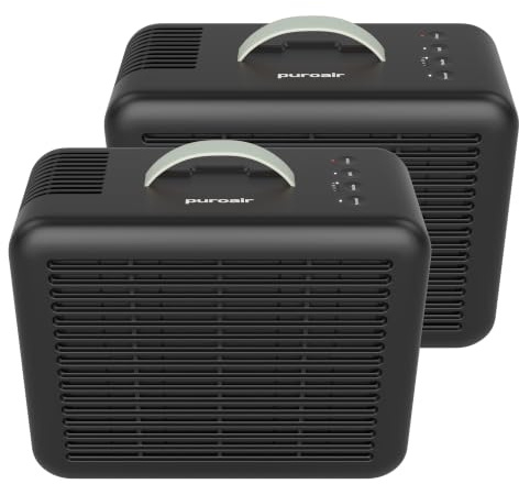 PuroAir 100i Smart HEPA Air Purifiers for Bedroom Home Pets - 550 Ft² (2PK)
