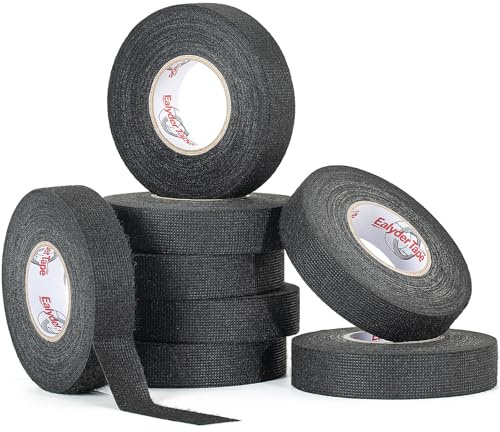 8 Cintas Arnés Automotriz 19mm x 17m Resistente Calor Anti-Ruido | Cinta fieltro autoadhesiva arneses cables automoción. Resistente al calor, amortigua ruido, apta para motor.