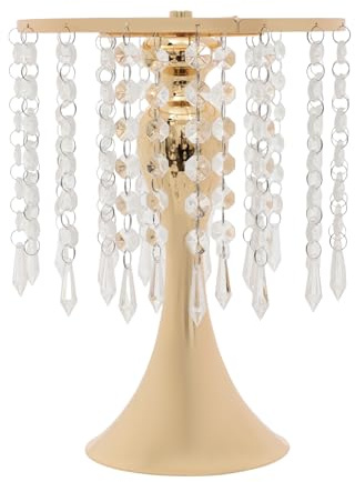 Bdneygtyr 10er Set Blumenständer Metall Gold, Kristall-Blumenständer, Moderner Pflanzenständer Rund mit Acryl-Kristalleffekt, Blumenvase für Hochzeit, Party, Abendessen, Dekoration