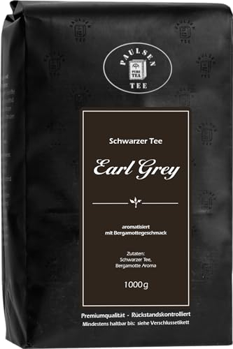 Paulsen - Earl Grey - thé noir aromatisé - contrôlé sans résidus - 1000 g