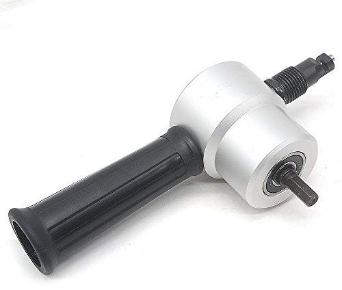 ABUYCS - Roditrice per trapano, multiuso, doppia testa, per il taglio del metallo, attacco per sega a tazza, per riparazione e manutenzione auto e per il taglio di lamiere di metallo