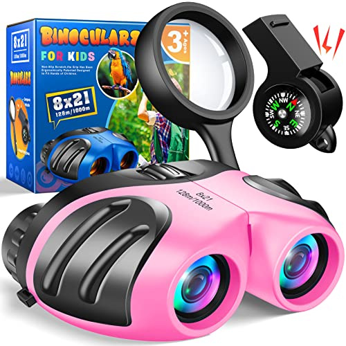 Dislocati Regali Bambina 3-10 Anni, Binocolo Giocattoli 3-12 Anni, Regali Natale 2022, Giochi 3-10 Anni Femmina, Gadget Compleanno, Kit Esploratore