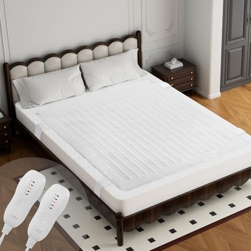 GOTCOZY Couverture Chauffante 160x140cm - Plaid Chauffant Électrique avec 5 Niveaux de Chauffage et une minuterie d'arrêt automatique de 10 heures & Protection Contre la Surchauffe Lavable en Machine