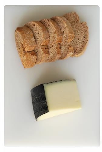 CHEFZOCO Tabla de corte profesional, Tabla de picar, Tabla de cocina, Tabla para alimentos, Tabla antibacteriana, Polietileno, No deja sabor ni olor, Antibacteriana, 30 x 20 x 1.5 cm, Blancoo