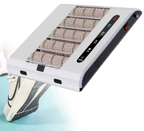 LFfwynog Máquina de Limpieza de Suelas, Limpiador de Zapatos de inducción automático Inteligente, frota y succiona, 2 en 1, Limpieza sin Agua para el hogar, la Oficina, el Taller sin Polvo