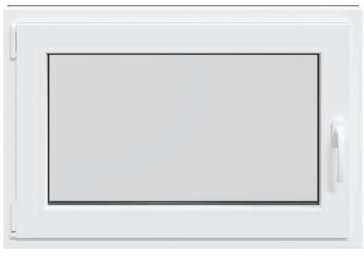 vidaXL Ventana de sótano RISOR 60x90 cm oscilobatiente DIN izquierda, ventana de salida, ventana de tolva, ventana en el sótano, pozo de ventana