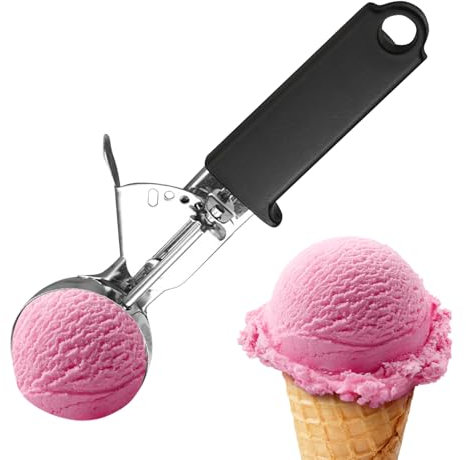 Cuillère à Glace Cuillère Anti-Dérapante en Acier Inoxydable