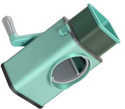Amosfun Rallador Manual Multifuncional de Verduras con Manivela Cortador Giratorio para Ensaladas y Queso Fácil de Limpiar y para Cocinas Pequeñas