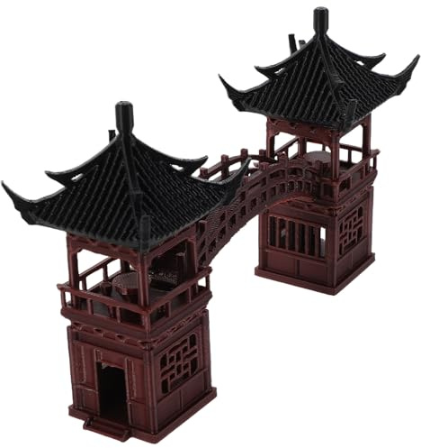 DECOMELODY Decorazioni per Pagoda da Giardino Zen Statuette per Mini Padiglione Pagoda Micro Padiglione Paesaggistico e Terrario Sculture da Giardino in Miniatura