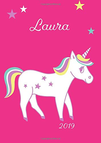 2019: Laura - Einhorn-Kalender 2019 DIN A5 - Wochenkalender