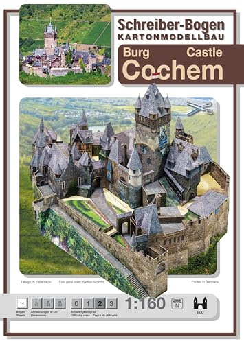 Schreiber-Bogen Kartonmodellbau. Burg Cochem (1:160)
