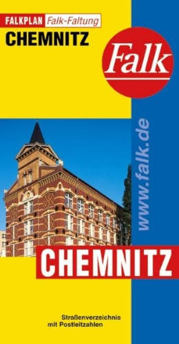 Falkplan Falk-Faltung Chemnitz: Straßenverzeichnis mit Postleitzahlen