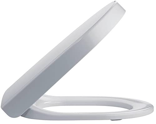 PRESSALIT Pressalit 3 684 WC-Sitz mit Absenkautomatik; weiß; für Duravit Starck 3 WC, incl. Universalscharniere aus Edelstahl; Maße 49 x 39 x 8 cm