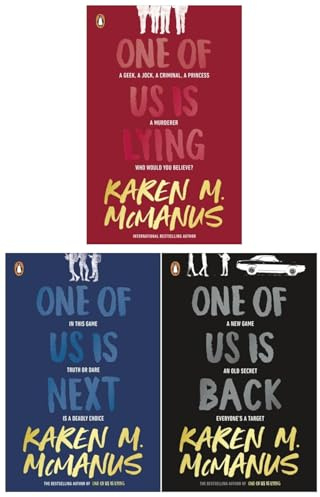 Karen M McManus Collection 3 Books Set (One of Us is Lying, One of Us is Next, One of Us is Back)