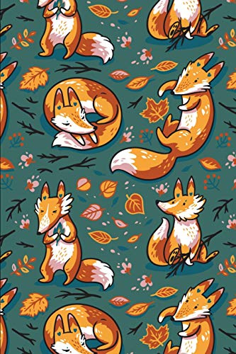 Notizbuch: Fuchs Cover Design / 120 Seiten / Punktraster / DIN A5 + (15,24 x 22,86 cm) / Soft Cover / Perfekte Geschenkidee für alle die Füchse lieben