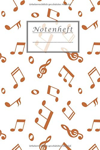 Notenheft: Notenheft für Lehrer Musiker und Komponisten/ 80 Seiten /Blanko Notenpapier Manuskript /Piano /Gitarre/ Violine/ Keyboard / 6x9 Forma DIN A5/Soft Cover