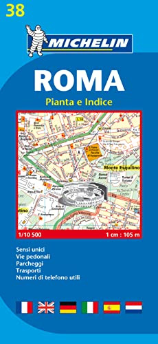 Michelin Rom: Stadtplan 1:10.500 (MICHELIN Stadtpläne)