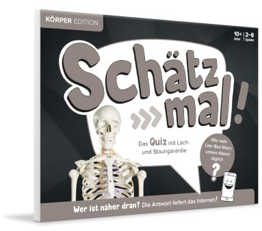 Schätz mal! Körper Edition: Das Quiz mit Lach- und Staungarantie I Ab 10 Jahre I 2-8 Spieler I Spiele-Block
