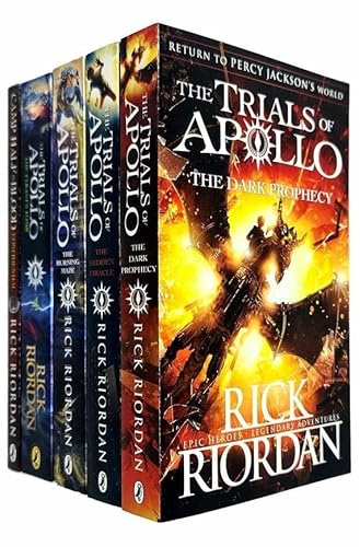 The Trials of Apollo Series & Camp Half-Blood Confidential Collection 5 Books Set (The Hidden Oracle, The Dark Prophecy, The Burning Maze, The Tyrant’s Tomb & Camp Half-Blood Confidential)