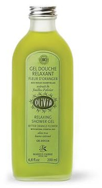 Olivia - Marius Fabre - Gel Douche - Fleur D'Oranger Extraits de feuilles d'olivier