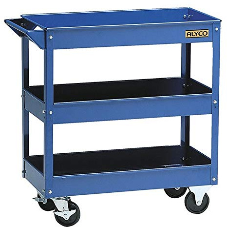 Alyco - Carro para Herramientas de Taller Azul, Carga de hasta 100 kilos. 3 Bandejas 730 x 380 x 85 mm 15 Kg - 192725