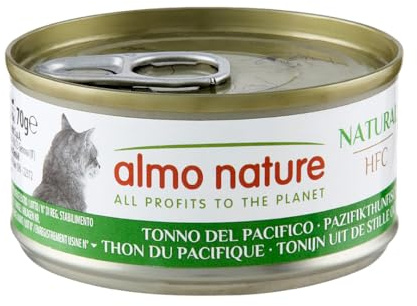 Almo Nature HFC Natural - Nourriture Humide pour Chat Adulte - Thon du Pacifique - 70 g x 24 Boîtes