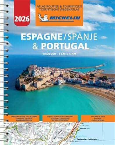 Atlas Espagne & Portugal 2026: wegenatlas 1:400 000
