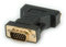 Roline Adaptador DVI-VGA, DVI Hembra/VGA Macho, Negro
