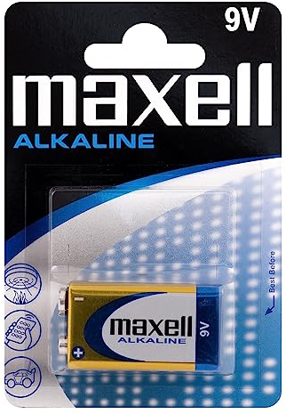 Maxell 6LR61-MN1604 - Pile Alcaline - 9V x 1 - Long Lasting Power