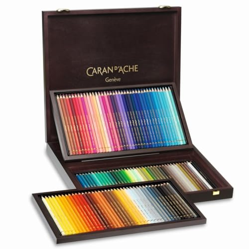 Caran d'Ache 666.92 Pablo Wooden Box 120 Artist Quality Colour Pencils