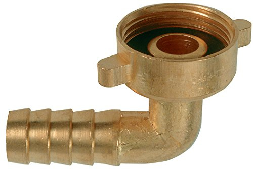 Cornat Winkelverschraubung 90° IG 3/4 für Wasserhähne mit AG 3/4 plus Wasserschläuche 1/2, Messing / Garten Bewässerung / FLOR92400, Mehrfarbig