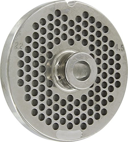 REBER PIASTRA TRAFILA PIASTRA TC. 22 D. 4,5 INOX ACCIAIO INOX 18/29 per tritacarne elettrico n.22 diametro fori:4,5 millimetri