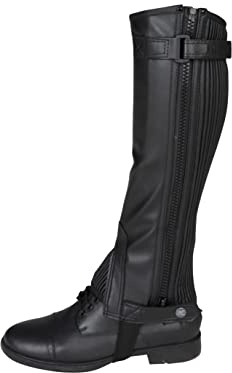 Red Horse Equestrian Rexion Minichap, elastisch, Damen, Schwarz , X-Small