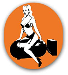 Aufkleber/Sticker Bomb Girl Bombe Mädchen Nuklear Atombombe 6x7cm A1722