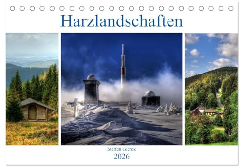 Harz Landschaften (Tischkalender 2026 DIN A5 quer), CALVENDO Monatskalender: Impressionen aus dem Harz, das Land der Märchen und Sagen, in der Mitte Deutschlands. (CALVENDO Natur)