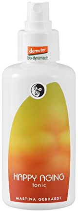 Martina Gebhardt HAPPY AGING Tonic (100ml) • Erfrischendes Bio-Gesichtswasser für reife Haut • Toner Gesicht mit ätherischen Ölen • Feuchtigkeitsspendende Naturkosmetik (Vegan)