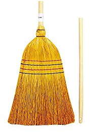 THOMAS Balai Paille 4 Fils Manche Bois